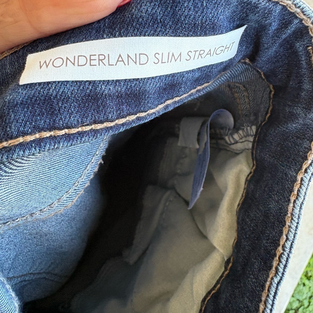 Vintage America women’s wonderland slim straight denim jeans sz 6/28 preloved - Picture 8 of 8